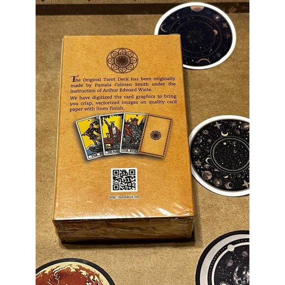 The Original Tarot Deck  78 Classic Cards Linen Finish Free Gift Mushrooms - Picture 2 of 4